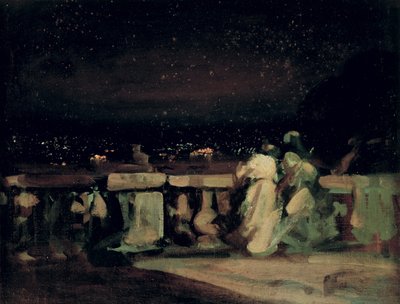 Watching the Fireworks, St. Cloud (on the Terrace) c.1893 by Charles Edward Conder